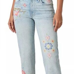 Lucky Brand Embroidered Jeans